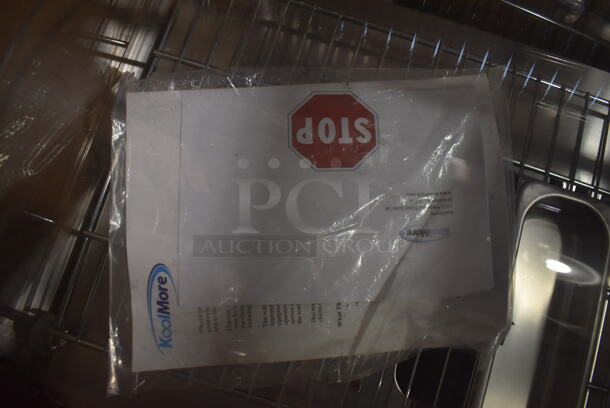 BRAND NEW SCRATCH AND DENT! KoolMore HDC-1.5C Stainless Steel Commercial Heated Display Case Merchandiser. 22x14x15. Cannot Test Due To Missing Power Cord - Image 3 of 4