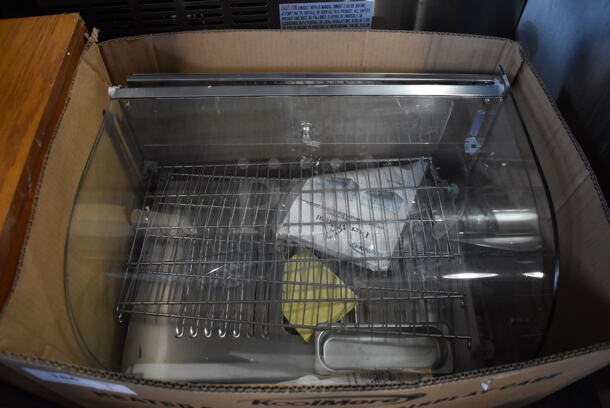BRAND NEW SCRATCH AND DENT! KoolMore HDC-1.5C Stainless Steel Commercial Heated Display Case Merchandiser. 22x14x15. Cannot Test Due To Missing Power Cord - Image 1 of 7