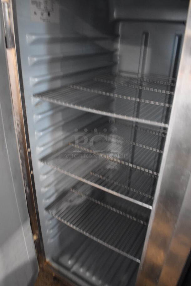 2014 Delfield 6151XL-S Stainless Steel Commercial 2 Door Reach In Cooler w/ Metal Racks on Commercial Casters. 115 volts, 1 Phase. 51x34x80. Tested and Does Not Power On - Image 4 of 6