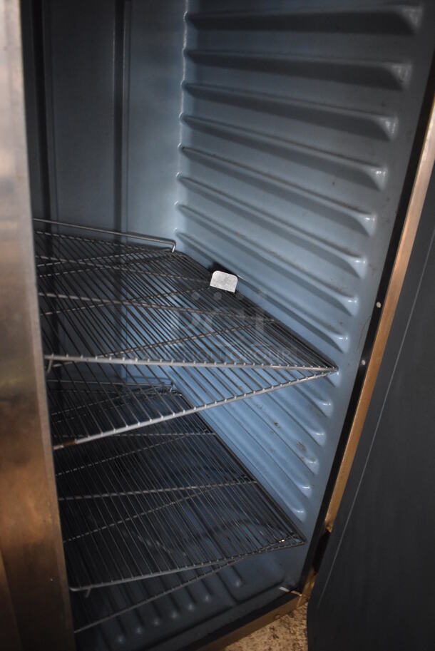 2014 Delfield 6151XL-S Stainless Steel Commercial 2 Door Reach In Cooler w/ Metal Racks on Commercial Casters. 115 volts, 1 Phase. 51x34x80. Tested and Does Not Power On - Image 5 of 6