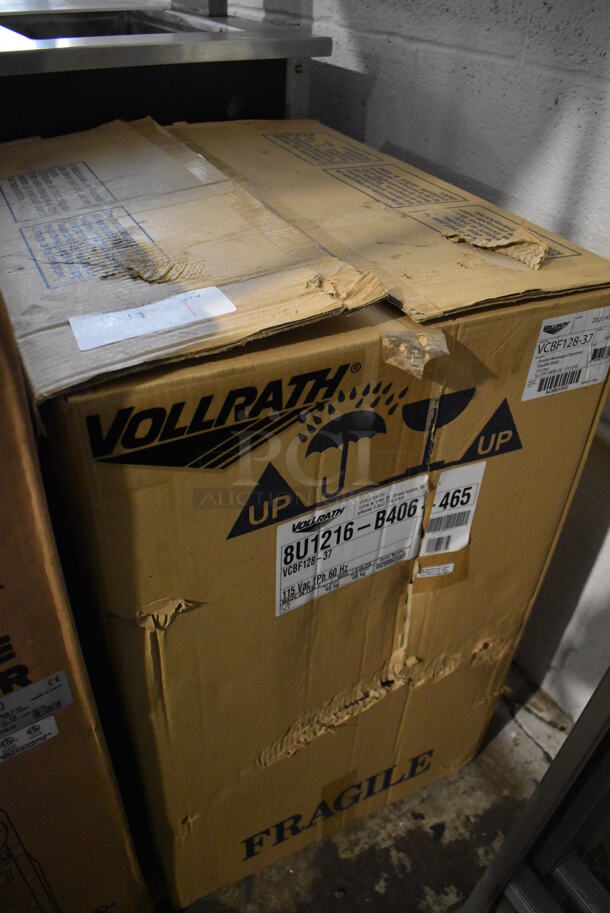 BRAND NEW IN BOX! Vollrath VCBF128-37 Commercial Countertop Triple Hopper Slushie Machine. Hopper Has 2.6 Gallon Capacity. 115 Volts, 1 Phase. Tested and Working! - Image 3 of 3