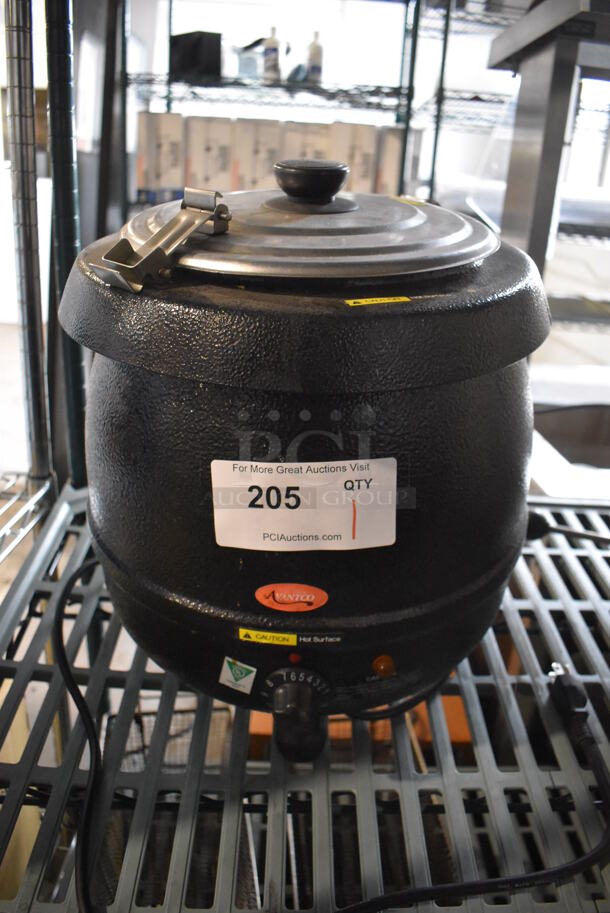 Avantco SK-600 Metal Commercial Countertop Soup Kettle Food Warmer. 120 Volts, 1 Phase. 13x13x16. Tested and Working!
