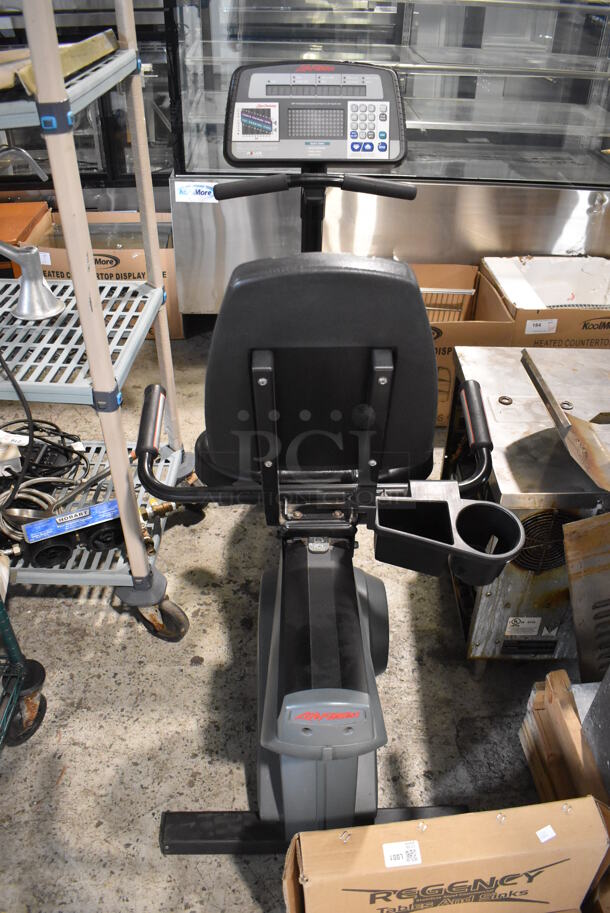 LifeFitness 9500HR Metal Floor Style Stationary Exercise Bicycle. 26x50x48. Tested and Working! - Image 2 of 5