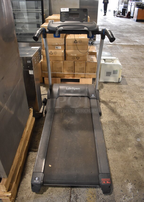LifeSpan Metal Commercial Floor Style Treadmill. 34x70x55. Tested and Working! - Image 1 of 6