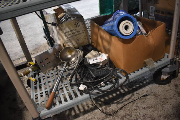 ALL ONE MONEY! Tier Lot of Various Items Including Water Filter Pieces and Keyboards - Image 1 of 4