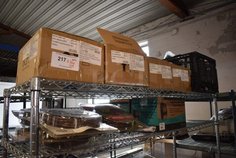 ALL ONE MONEY! 2 Tier Lot of Various Items Including Hose End Drip Kits, Toilet Paper Dispensers and Light Fixtures