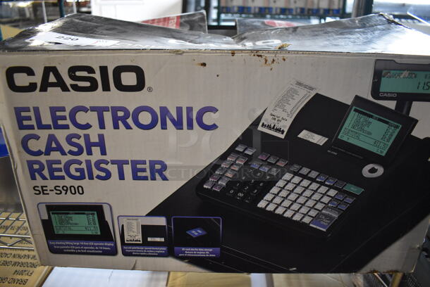 IN ORIGINAL BOX! Sharp XE-A42S Metal Countertop Electronic Cash Register. 18x17x12 - Image 5 of 5