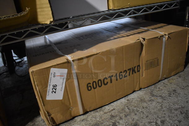 BRAND NEW IN BOX! Regency 600CT1627KD 16" x 27" Three Shelf 20 Gauge 430 Stainless Steel Utility Cart - Image 3 of 3