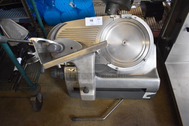 Hobart 2712 Stainless Steel Commercial Countertop Automatic Meat Slicer. 120 Volts, 1 Phase. 30x18x27. Tested and Working!