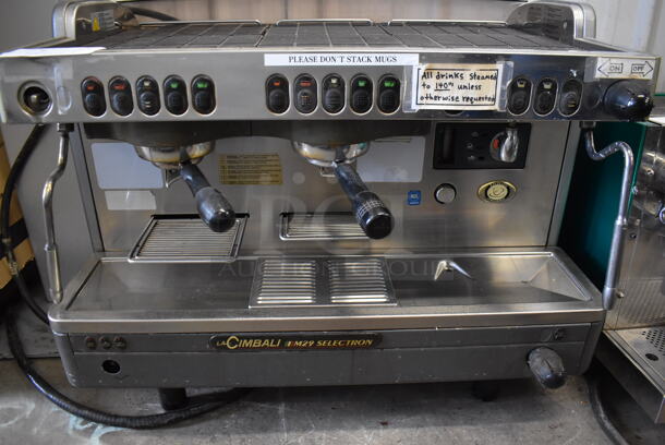 La Cimbali M29 Stainless Steel Commercial Countertop 2 Group Espresso Machine w/ 2 Portafilters and 2 Steam Wands. 208 Volts, 1 Phase. 30.5x22x24 - Image 5 of 8