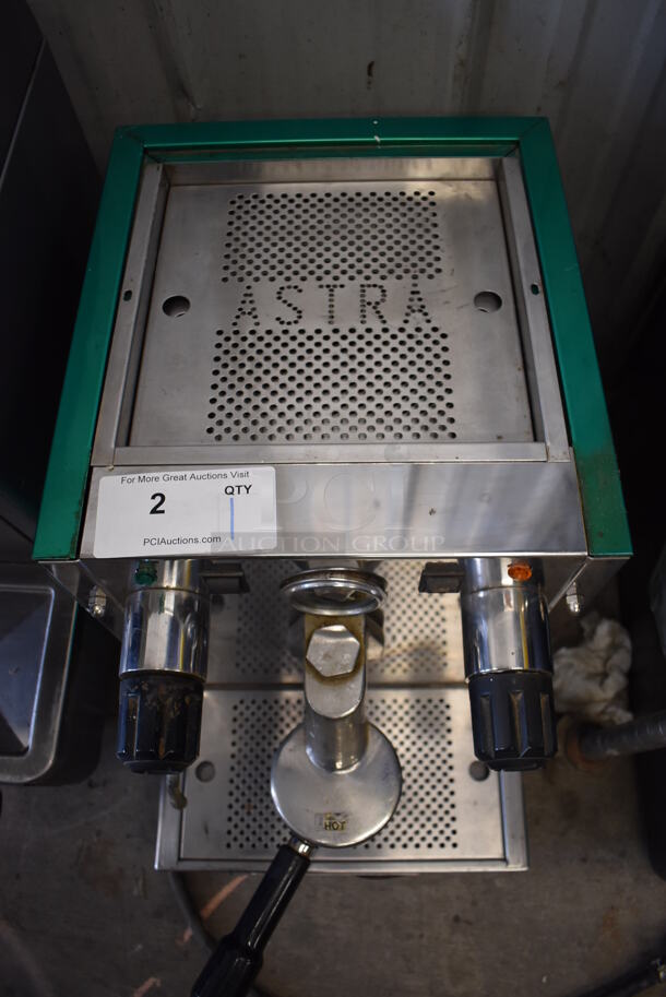 Astra Stainless Steel Commercial Countertop Single Group Espresso Machine w/ Portafilter and Steam Wand. 125 Volts, 1 Phase. 13.5x22x16 - Image 4 of 7