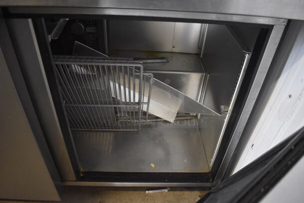 2019 True TSSU-48-12-HC Stainless Steel Commercial Sandwich Salad Prep Table Bain Marie Mega Top on Commercial Casters. 115 Volts, 1 Phase. 48x32x40. Tested and Working! - Image 5 of 7