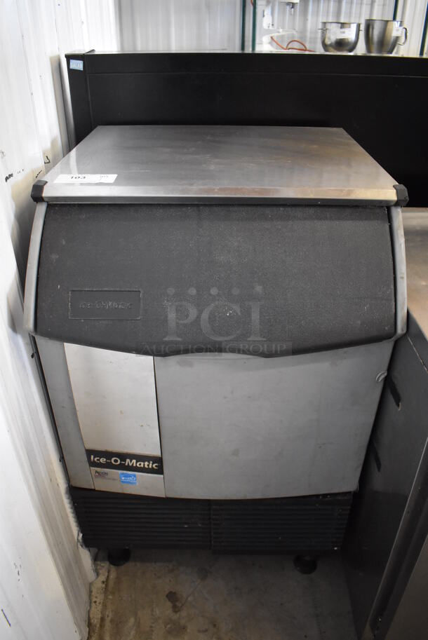 Ice O Matic Stainless Steel Commercial Self Contained Undercounter Ice Machine. 24x25x42