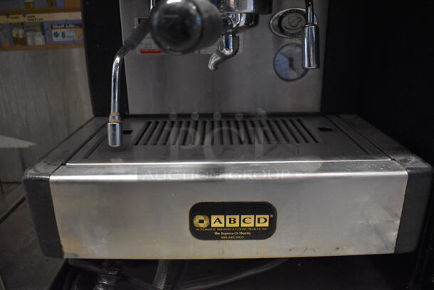 Nuova Simonelli MAC Stainless Steel Commercial Countertop Single Group Espresso Machine w/ 2 Portafilter and Steam Wand. 110-120 Volts, 1 Phase. 14.5x21.5x21.5 - Image 4 of 8