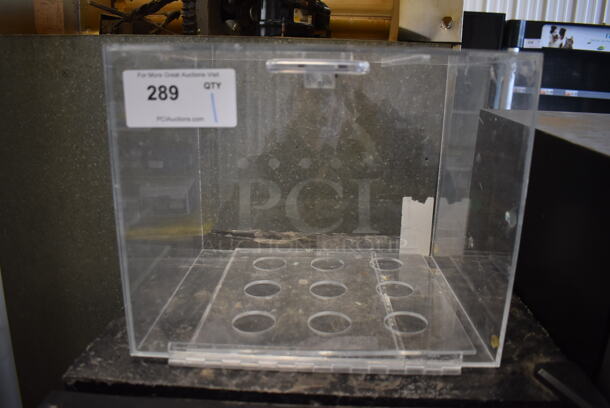 Clear Poly Countertop Cone Merchandiser. 15.5x12.5x12.5. Tested and Working!