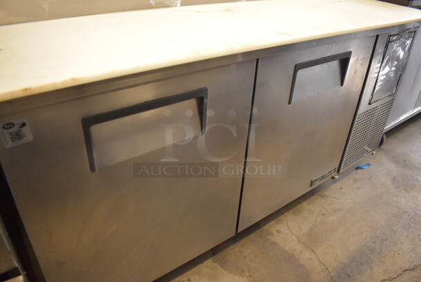 2017 True TPP-67 Stainless Steel Commercial Pizza Prep Table on Commercial Casters. 115 Volts, 1 Phase. 67x34.5x34. Tested and Working! - Image 3 of 9