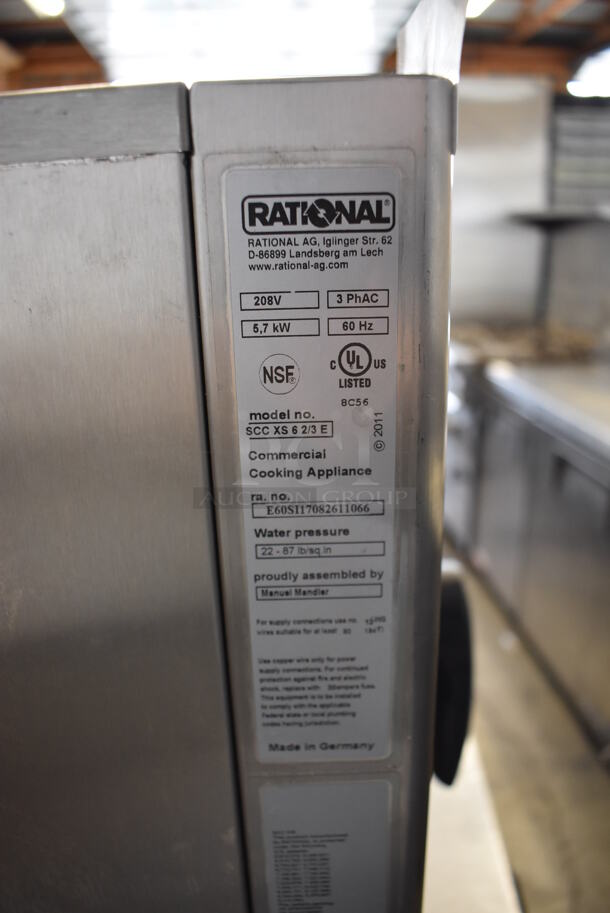2017 Rational SCC XS 6 2/3 E Stainless Steel Commercial Electric Powered Combi Convection Oven. 208 Volts, 3 Phase. 26x22x22 - Image 4 of 6