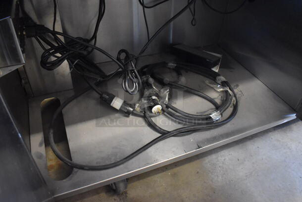 SP-6680 Stainless Steel Commercial Floor Style Counter w/ 2 In Counter Induction Ranges and Cold Plate on Commercial Casters. 240 Volts. 86x33x38.5 - Image 4 of 10