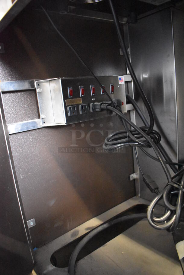 SP-6680 Stainless Steel Commercial Floor Style Counter w/ 2 In Counter Induction Ranges and Cold Plate on Commercial Casters. 240 Volts. 86x33x38.5 - Image 6 of 10