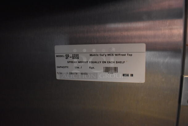 SP-6680 Stainless Steel Commercial Floor Style Counter w/ 2 In Counter Induction Ranges and Cold Plate on Commercial Casters. 240 Volts. 86x33x38.5 - Image 7 of 10
