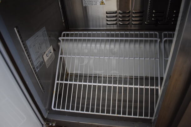 Avantco 178APT48HC Stainless Steel Commercial Sandwich Salad Prep Table Bain Marie Mega Top on Commercial Casters. 115 Volts, 1 Phase. 46.5x31x40. Tested and Working! - Image 5 of 7