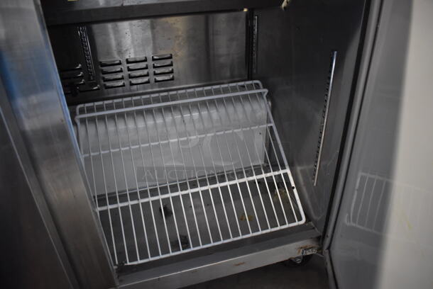 Avantco 178APT48HC Stainless Steel Commercial Sandwich Salad Prep Table Bain Marie Mega Top on Commercial Casters. 115 Volts, 1 Phase. 46.5x31x40. Tested and Working! - Image 7 of 7