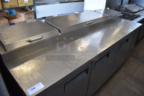 Migali C-PP93 Stainless Steel Commercial Pizza Prep Table on Commercial Casters. 115 Volts, 1 Phase. 93x33.5x41. Tested and Powers On But Does Not Get Cold - Image 2 of 10