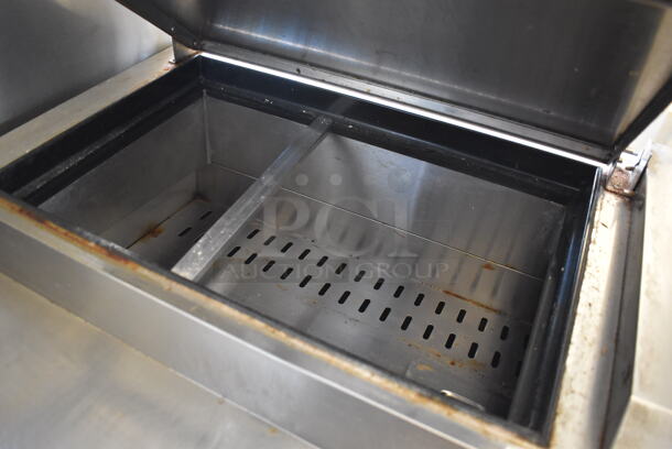 Migali C-PP93 Stainless Steel Commercial Pizza Prep Table on Commercial Casters. 115 Volts, 1 Phase. 93x33.5x41. Tested and Powers On But Does Not Get Cold - Image 4 of 10