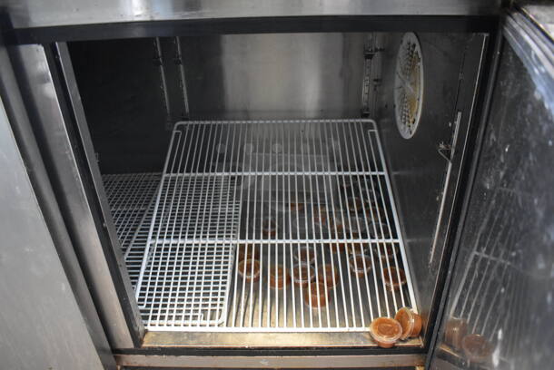 Migali C-PP93 Stainless Steel Commercial Pizza Prep Table on Commercial Casters. 115 Volts, 1 Phase. 93x33.5x41. Tested and Powers On But Does Not Get Cold - Image 7 of 10