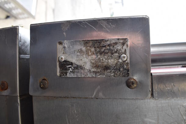 2 Vulcan VC4ED Stainless Steel Commercial Electric Powered Full Size Convection Oven w/ View Through Doors, Metal Oven Racks and Thermostatic Controls on Commercial Casters. 208 Volts, 3/1 Phase. 40x32x68. 2 Times Your Bid! - Image 8 of 12