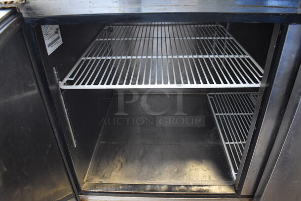 Migali C-PP93 Stainless Steel Commercial Pizza Prep Table on Commercial Casters. 115 Volts, 1 Phase. 93x33.5x41. Tested and Powers On But Does Not Get Cold - Image 9 of 10