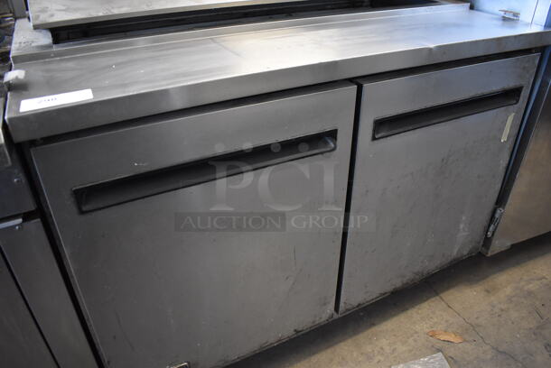 Arctic Air AST48R Stainless Steel Commercial Sandwich Salad Prep Table Bain Marie Mega Top on Commercial Casters. 115 Volts, 1 Phase. 48x30x43. Tested and Powers On But Does Not Get Cold - Image 3 of 8
