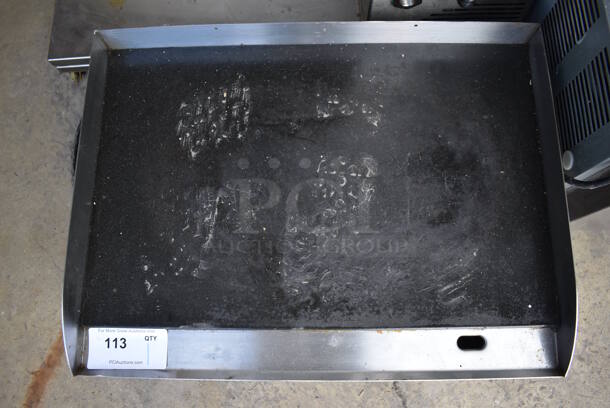 Equipex Sodir Stainless Steel Commercial Countertop Electric Powered Flat Top Griddle. 24x17.5x9 - Image 5 of 6