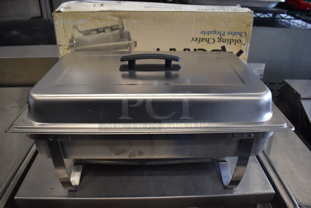3 IN ORIGINAL BOX! Adcraft Metal Chafing Dishes w/ Drop In and Lid. 14.5x23.5x14. 3 Times Your Bid! - Image 1 of 7