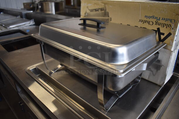 3 IN ORIGINAL BOX! Adcraft Metal Chafing Dishes w/ Drop In and Lid. 14.5x23.5x14. 3 Times Your Bid! - Image 3 of 7