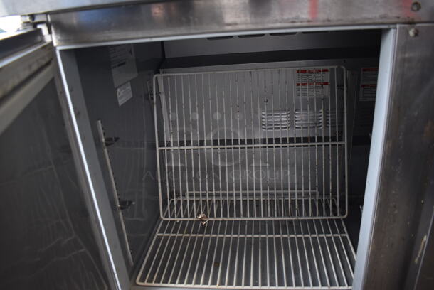 Beverage Air WTR48AHC Stainless Steel Commercial 2 Door Undercounter Cooler on Commercial Casters. 115 Volts, 1 Phase. 48x29x32. Tested and Powers On But Does Not Get Cold - Image 4 of 6
