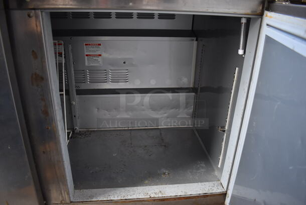 Beverage Air WTR48AHC Stainless Steel Commercial 2 Door Undercounter Cooler on Commercial Casters. 115 Volts, 1 Phase. 48x29x32. Tested and Powers On But Does Not Get Cold - Image 6 of 6
