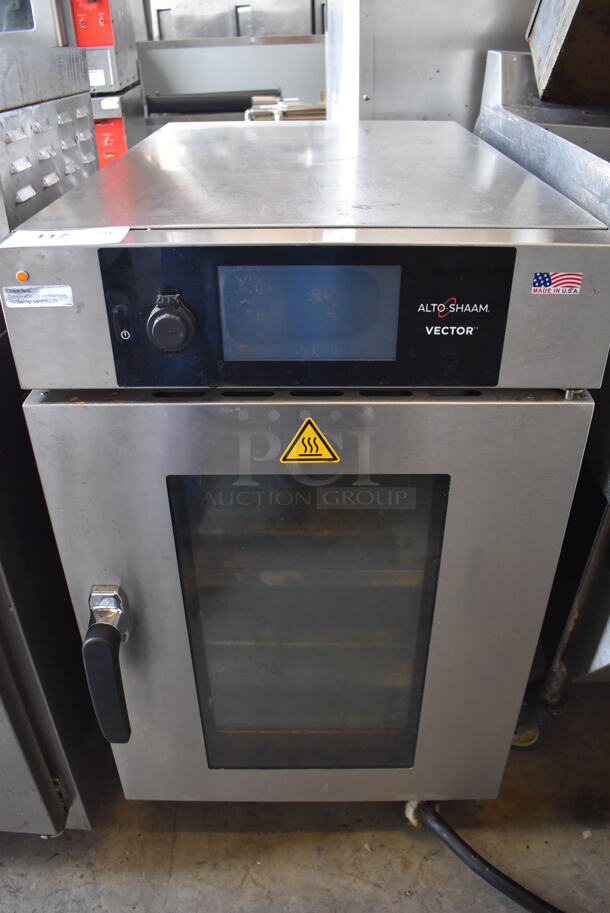 2017 Alto Shaam VMC H3 Stainless Steel Commercial Floor Style Vector H Series Multi-Cook Oven. 208-240 Volts, 1 Phase. 21x33x35
