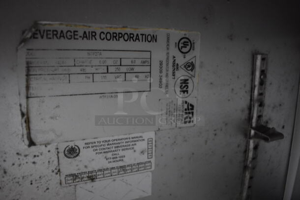 Beverage Air WTF27A Stainless Steel Commercial Single Door Undercounter Cooler on Commercial Casters. 115 Volts, 1 Phase. 27x30x32. Tested and Working! - Image 4 of 5