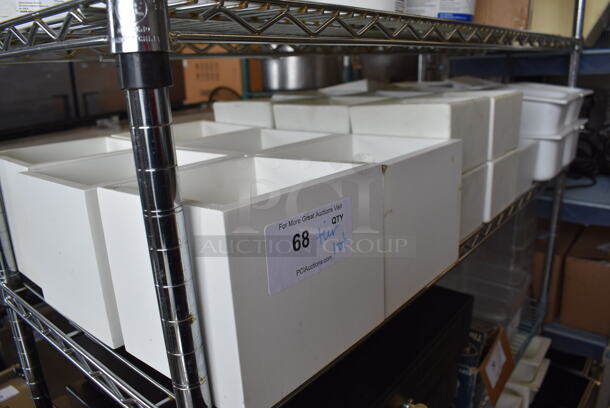 ALL ONE MONEY! Tier Lot of Various White Drop In Bins. Includes 7.5x6.5x6 - Image 5 of 5