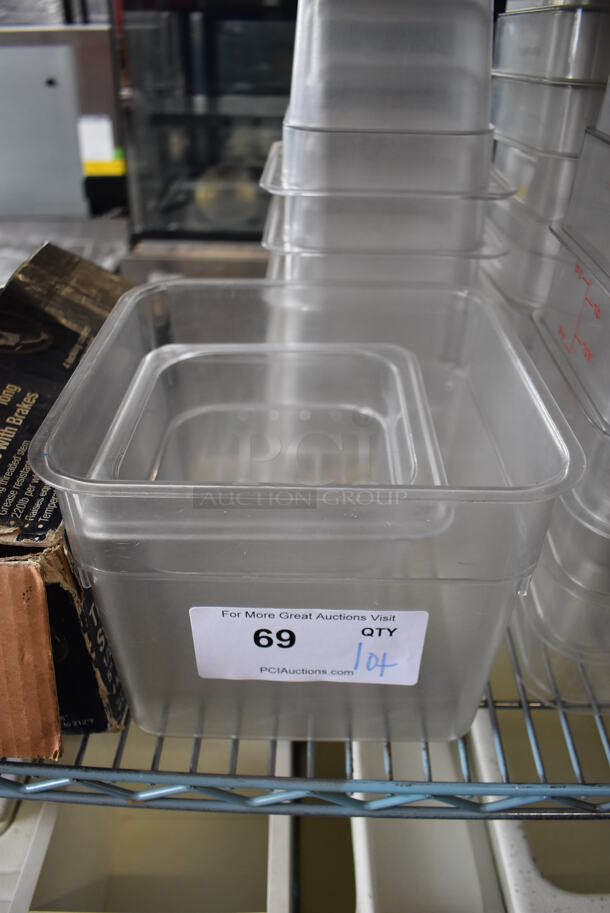 ALL ONE MONEY! Tier Lot of Various Clear Bins Including 1/6x6 Drop In Bins - Image 2 of 4