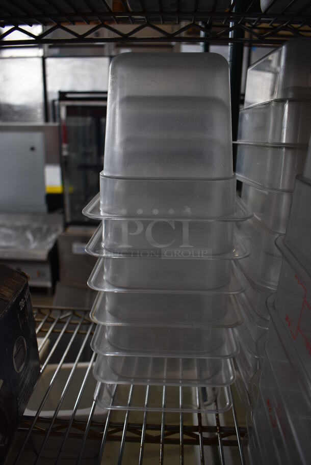 ALL ONE MONEY! Tier Lot of Various Clear Bins Including 1/6x6 Drop In Bins - Image 3 of 4