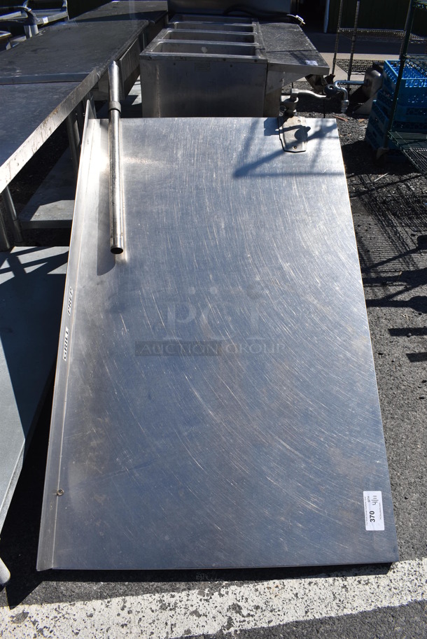 Stainless Steel Table w/ Mounted Commercial Can Opener. 60x36x38 - Image 2 of 4