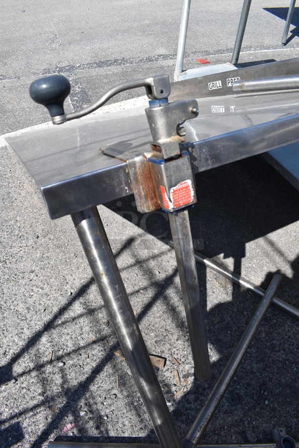 Stainless Steel Table w/ Mounted Commercial Can Opener. 60x36x38 - Image 3 of 4