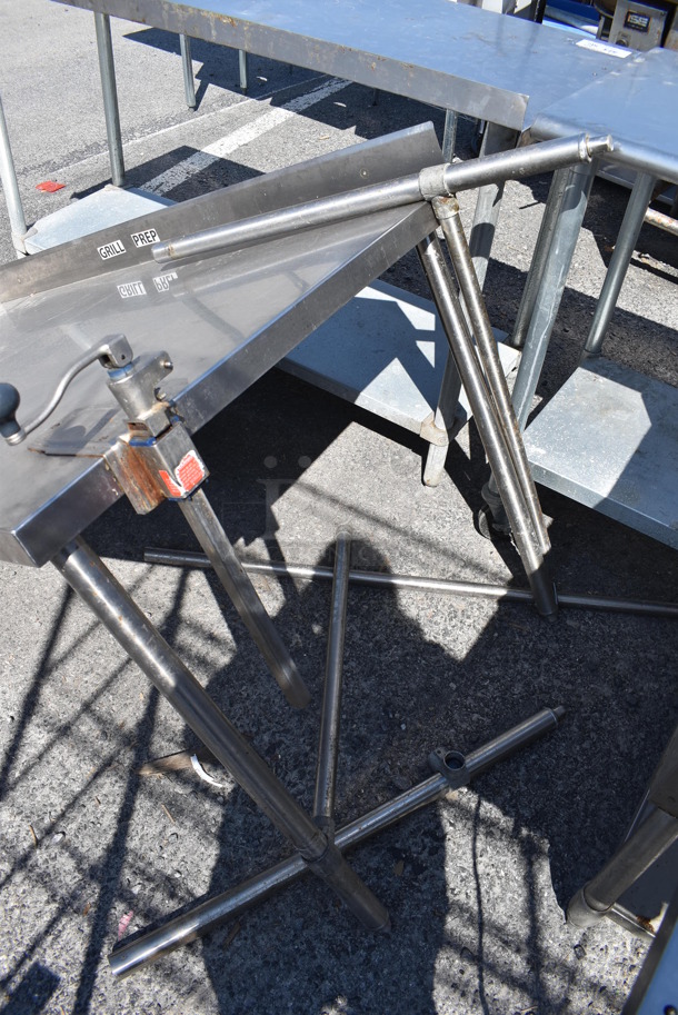Stainless Steel Table w/ Mounted Commercial Can Opener. 60x36x38 - Image 4 of 4