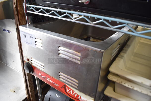 Avantco 7700 Stainless Steel Commercial Countertop Food Warmer. 120 Volts, 1 Phase. 15x23x9. Tested and Working! - Image 2 of 6