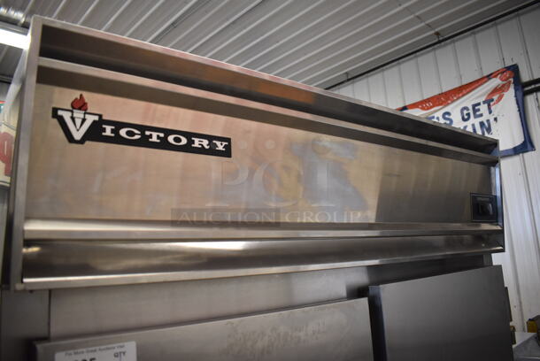 2013 Victory RS-2D-S7 Stainless Steel Commercial 2 Door Reach In Cooler w/ Poly Coated Racks. 115 Volts, 1 Phase. 52x33x83. Tested and Powers On But Does Not Get Cold - Image 2 of 6