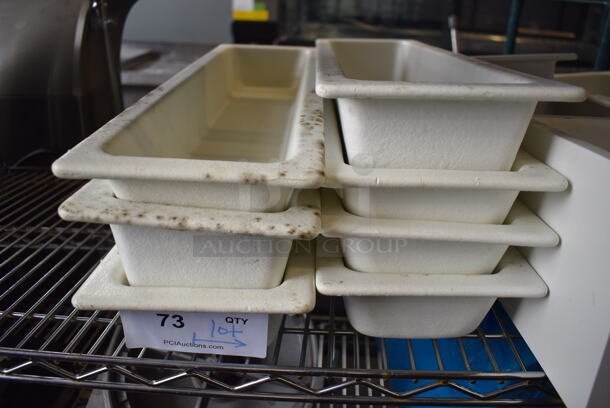ALL ONE MONEY! Tier Lot of Various White Drop In Bins. Includes 6x21x4 - Image 2 of 4