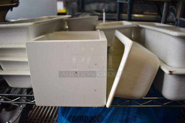 ALL ONE MONEY! Tier Lot of Various White Drop In Bins. Includes 6x21x4 - Image 3 of 4