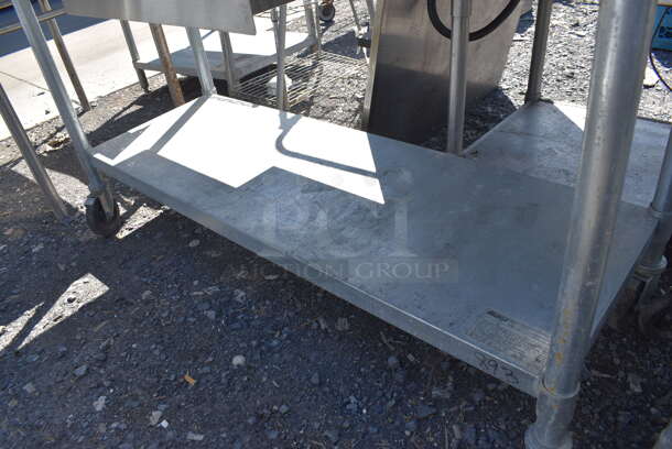 Stainless Steel Table w/ Drawer and Metal Under Shelf on Commercial Casters. 60x24x37 - Image 3 of 5